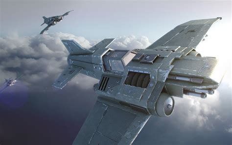 sci fi, Art, Artwork, Spaceship, Airplane, Aircraft, Futuristic, Military, Technics, Fighter ...