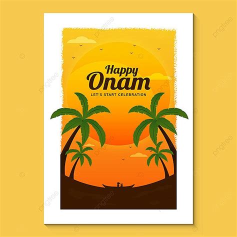 Happy Onam Creative Poster Template Download on Pngtree