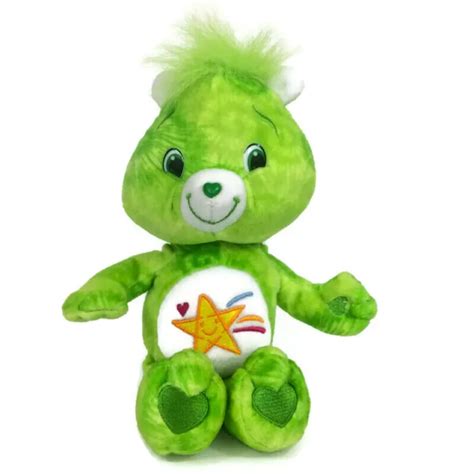 CARE BEARS OOPSY Bear Plush Tie Dye Neon Green Shooting Star 11" Stuffed Animal $22.00 - PicClick