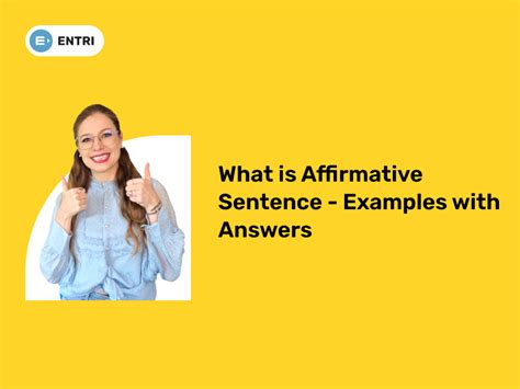 What is Affirmative Sentence - Examples with Answers - Entri Blog