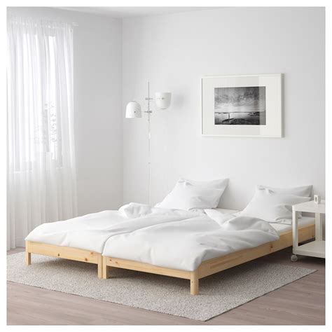 UTÅKER Stableseng med 2 madrasser, furu, Moshult fast, 80x200 cm - IKEA ...