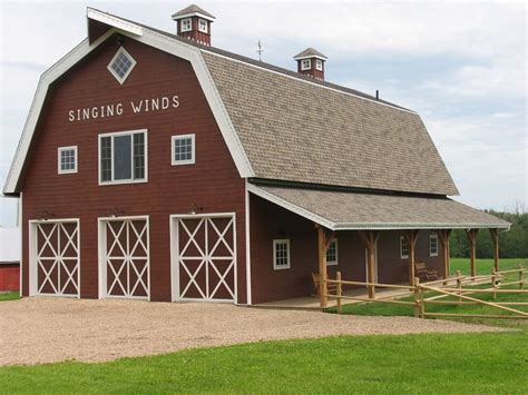 Gambrel Roof Pole Barn - Scandinavian House Design