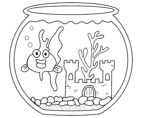 Printable Goldfish Coloring Pages – ColoringMe.com