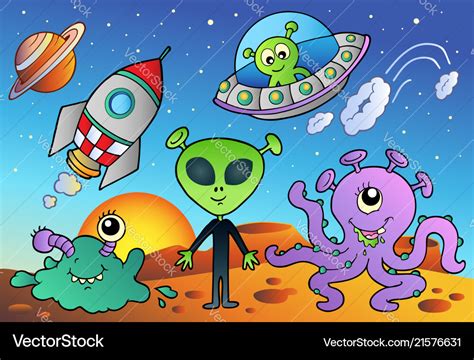 Space Cartoon Characters