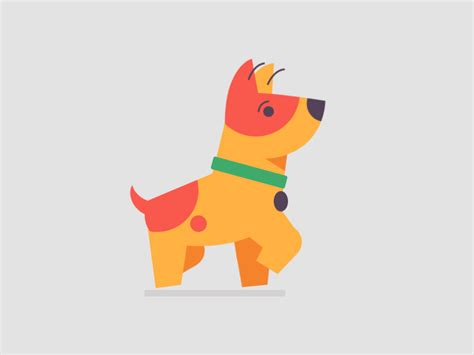 Animated Moving Dog Gif