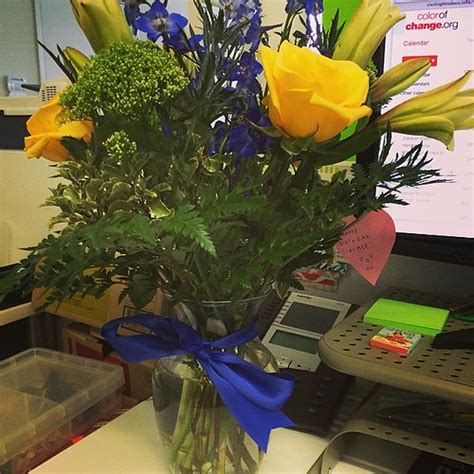 flowers delivered to me at work? nice job, parents! xoxo #… | Flickr