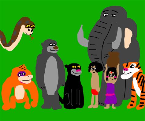 Characters from The Jungle Book - Drawception