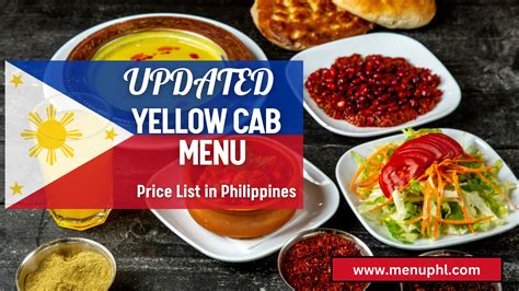 YELLOW CAB MENU PHILIPPINES & UPDATED PRICES 2024