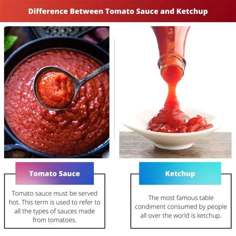 Difference Between Tomato Sauce and Ketchup
