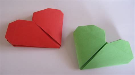 How to make a paper heart For Valentines Day, Great origami craft activitie for kids - YouTube