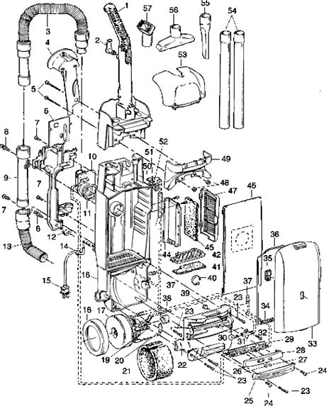 Hoover Vacuum Parts Diagram