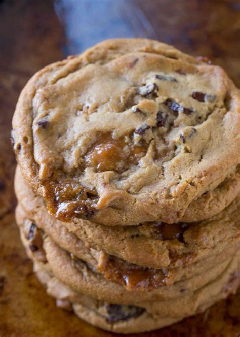 Caramel Chocolate Chip Cookies - Dinner, then Dessert