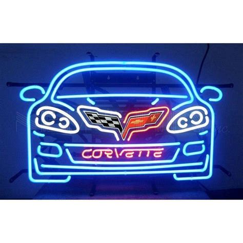 Custom Corvette Auto Car Neon Sign Real Neon Light – Cute Neon Signs ...