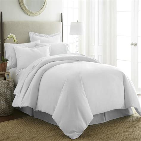 Bulk Duvet Cover Sets - White, Twin, XL, 2 Piece - Dormitory Bedding