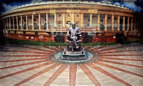 View of Dr. Ambedkar Statue at Ambedkar Bhawan Janpat in New Delhi. Copyright Photo By Shaurya ...