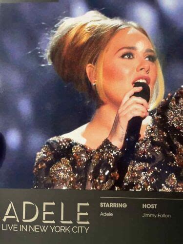 ADELE Live in NYC Concert FYC DVD Emmy PROMO NBC Wiz Broadway New York ...