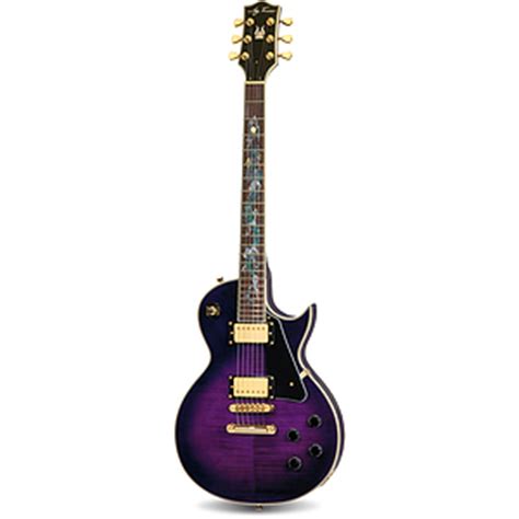 Purple Sunburst Guitar