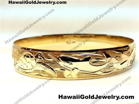 Custom Hawaiian Gold Jewelry Bracelets - Hawaii Gold Jewelry - Hawaiian Gold Jewelry