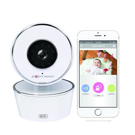 Project Nursery Smart Wi-Fi Baby Monitor, Alexa and Google Assistant Enabled with WiFi, Plays ...