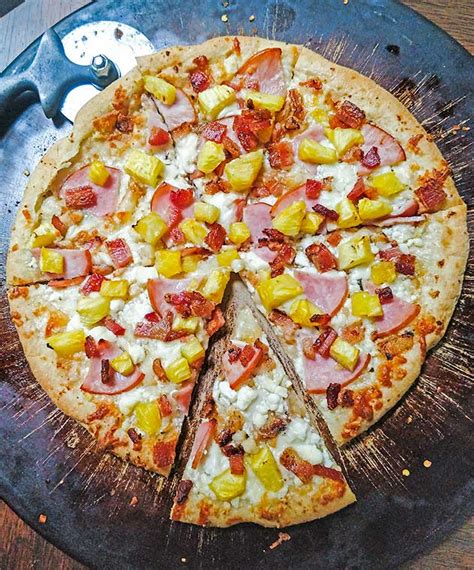 Hawaiian Pizza Recipe With Pineapple and Ham - On The Go Bites | Recipe ...