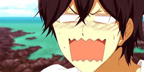 Anime Blushing Face Gif