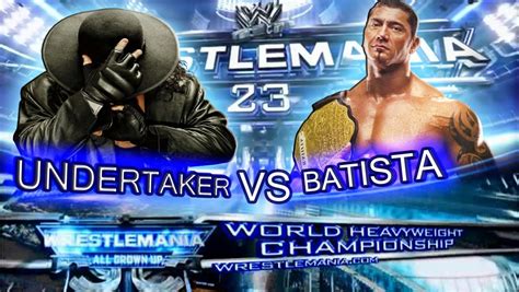 WWE WrestleMania 23: The Undertaker vs Batista - WWE World Heavyweight ...