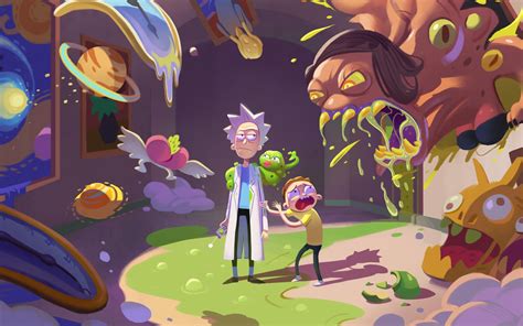 4K Resolution Rick And Morty Wallpaper Blue - Shardiff World