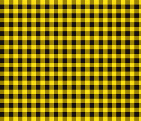 Yellow Buffalo Plaid fabric - angiehiller - Spoonflower