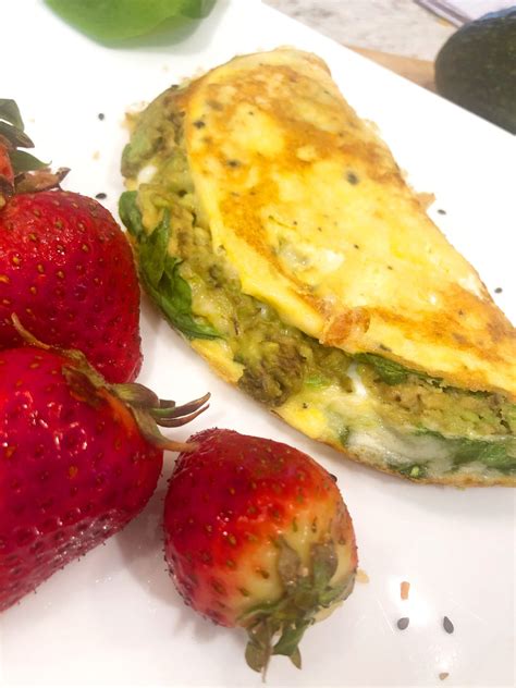 Mashed Avocado Omelette - Jillian's Healthful Eats