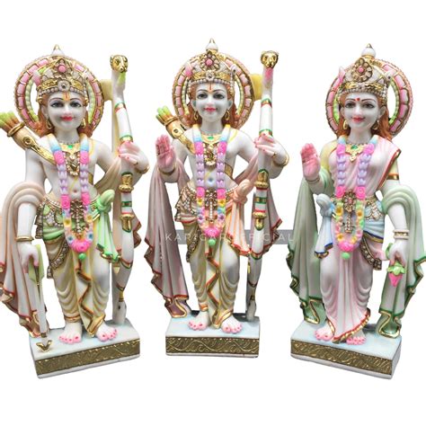 Buy Ram Darbar Statue 24 inches Hand Painted Marble Ram darbar Murti ...