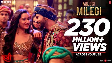 Milegi Milegi Video Song | STREE | Mika Singh | Sachin-Jigar | Rajkummar Rao, Shraddha Kapoor ...