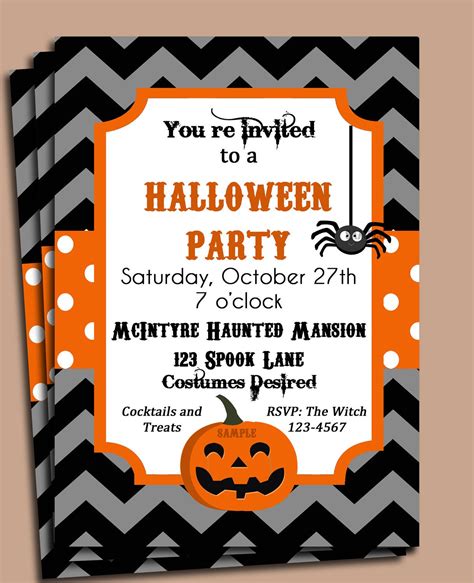 Halloween Party Invitations Wording - Letter Words Unleashed