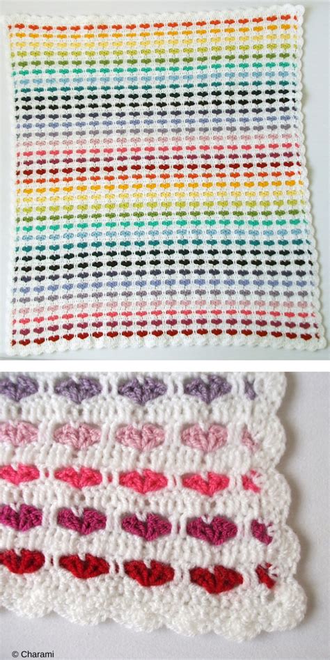 Crochet Heart Blanket Ideas Free Patterns – 1001 Patterns