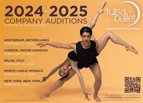 Tulsa Ballet Company Auditions