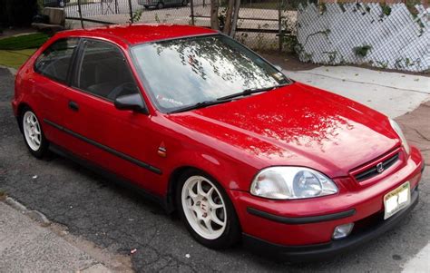 NJ mint ek 96 honda civic hatchback red with type -r sus 4 lug - Honda-Tech - Honda Forum Discussion