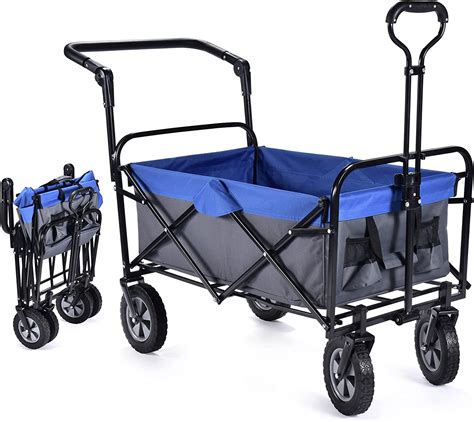 Heavy Duty Foldable Wagon Cart: Portable Utility Collapsible Wagon, Al – MPOW