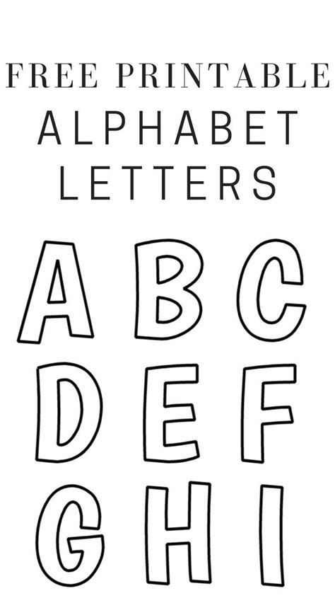 Printable Free Alphabet Templates | Free printable alphabet letters ...