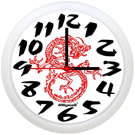 Chinese Dragon Wall Clock | 4mywall.co.uk | Dragon wall, Wall clock ...