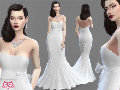 The Sims Resource - Wedding Dress 4 (original mesh)