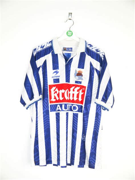 1995-96 Real Sociedad home jersey - XL • RB - Classic Soccer Jerseys