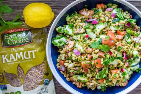 Kamut Tabbouleh Salad Recipe - Vegan, Healthy Side Dish | Babaganosh