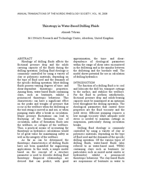 Thixotropy | PDF | Rheology | Shear Stress