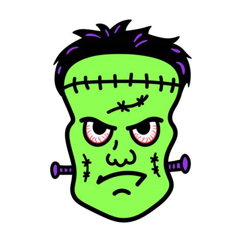 Frankenstein Face Drawing