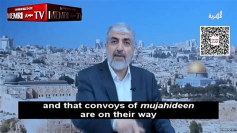 Former Hamas Leader Khaled Mashal Calls For 'Friday Of The Al-Aqsa ...