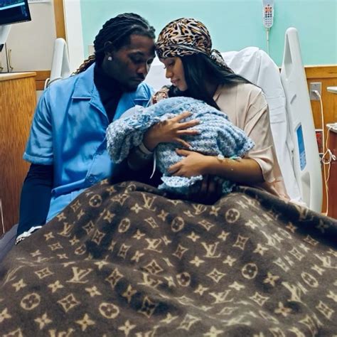 Cardi B and husband Offset welcome second child, a baby BOY, as she reveals adorable first photo ...