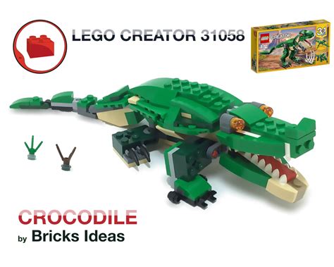 LEGO MOC Crocodile - Lego Creator 31058 set by Bricks Ideas ...