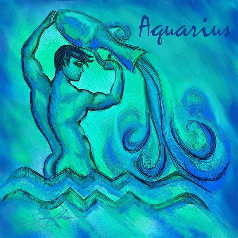 Aquarius Painting by Tony Franza - Pixels