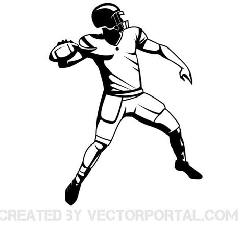 American football player image Royalty Free Stock SVG Vector