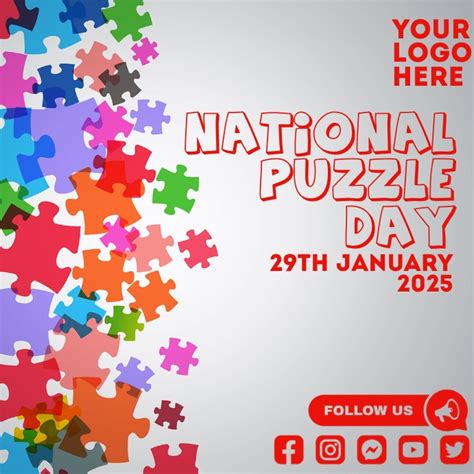 Copy of national puzzle day | PosterMyWall