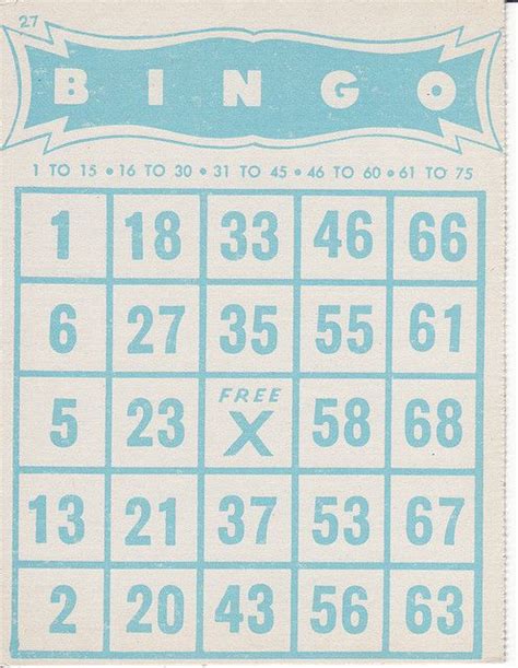 Blue Bingo Card | Bingo cards, Free bingo cards, Bingo